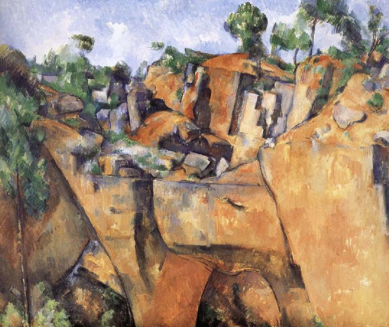 Paul Cezanne landscape rocks Spain oil painting art